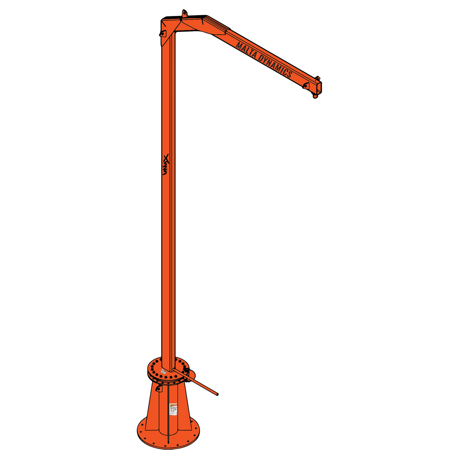 Malta Dynamics X525 concrete-mounted davit fall protection anchor