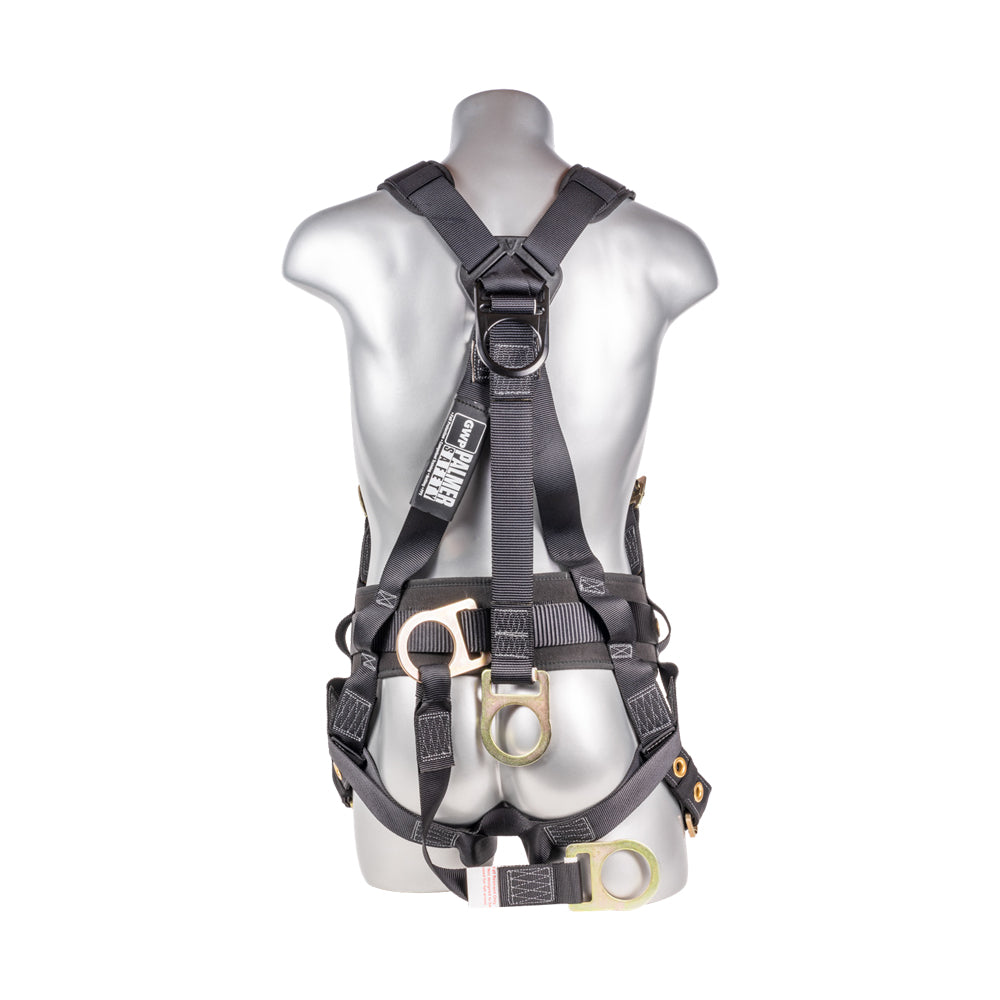 Oil-Derrick-Fall-Protection-Harness-with-Dual-D-Ring-Extender