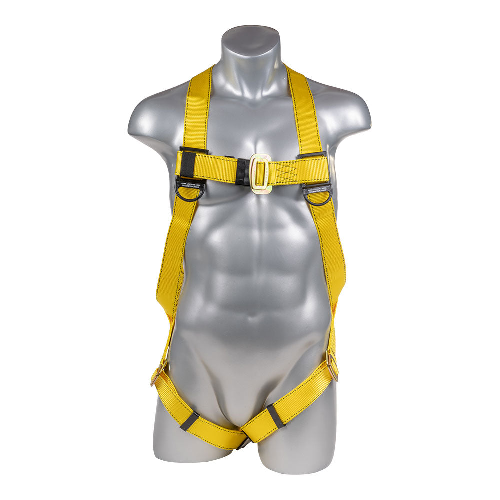 Harness 3pt., Pass-Thru Legs, Back D-Ring, Yellow