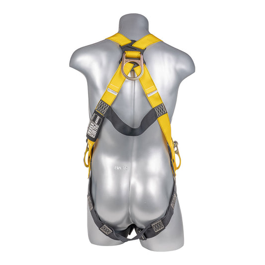 Harness 3pt., Pass-Thru Legs, Back/Side D-Rings, Yellow — view 2