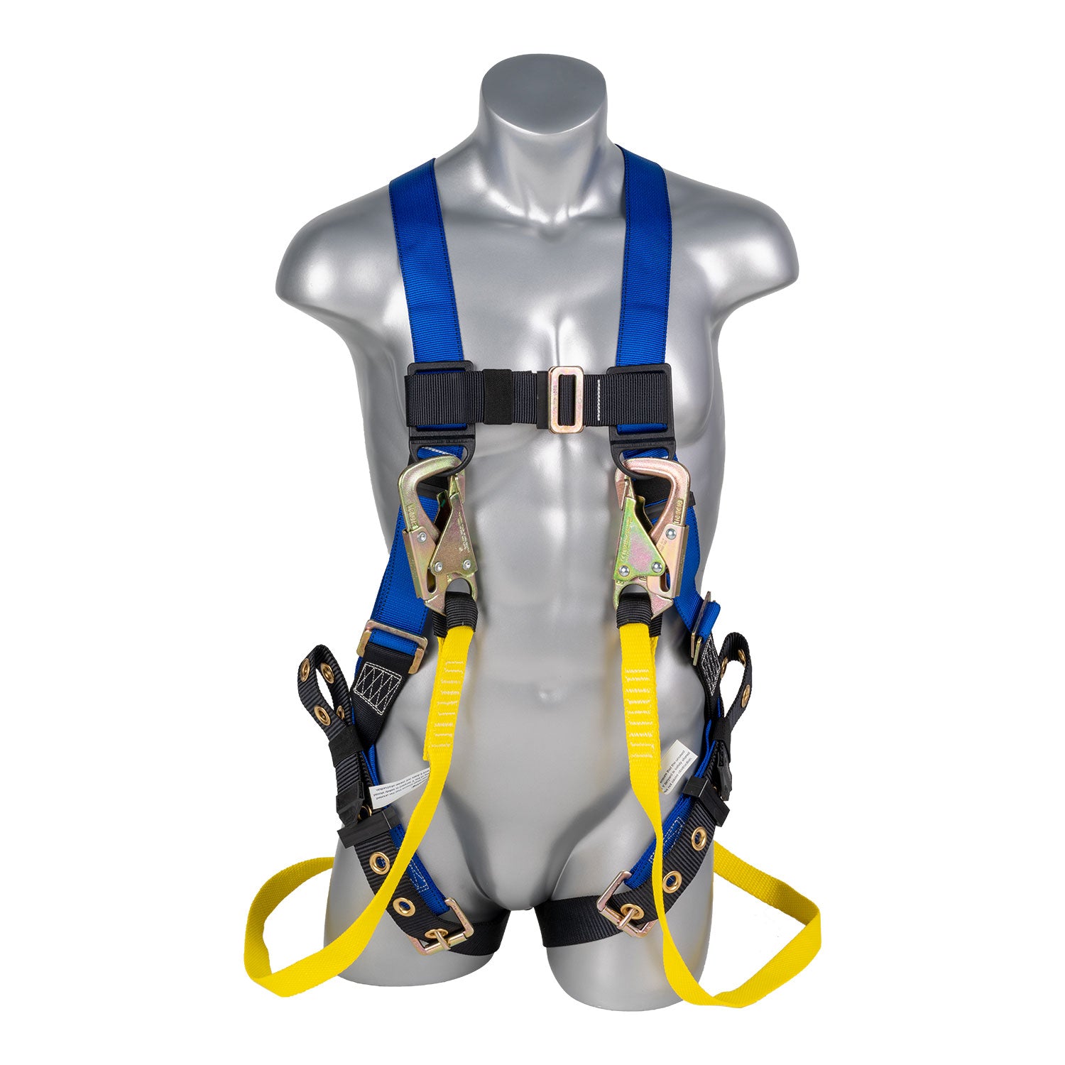Harness 5pt., Pass-Thru Chest, Blue Top / Black Heavy Duty Bottom