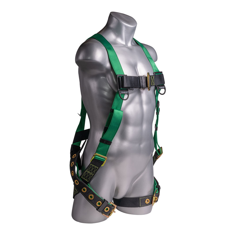Mako™ Series Harness 5pt., Tongue and Buckle Leg Straps, Back D-Ring