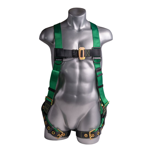 Mako™ Series Harness 5pt., Tongue and Buckle Leg Straps, Back D-Ring