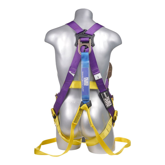 Harness 5pt, Grommet legs, Back D-Ring, with Dual Lanyard Rebar Hooks — view 2