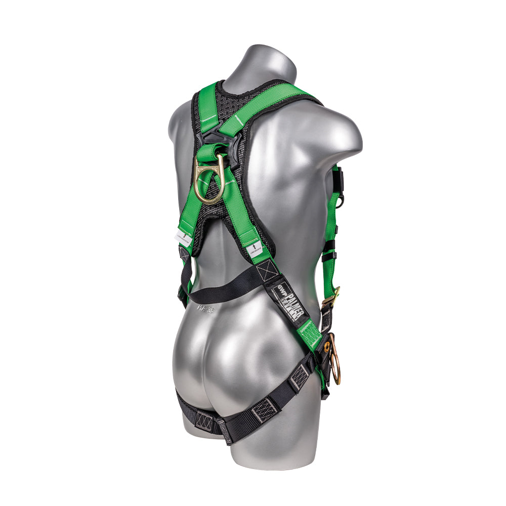 Hammerhead™-Series-Harness-5pt.,-Padded-Back,-Tongue-and-Buckle-Leg-Straps,-SRL-Back-Plate,-Side-D-Rings