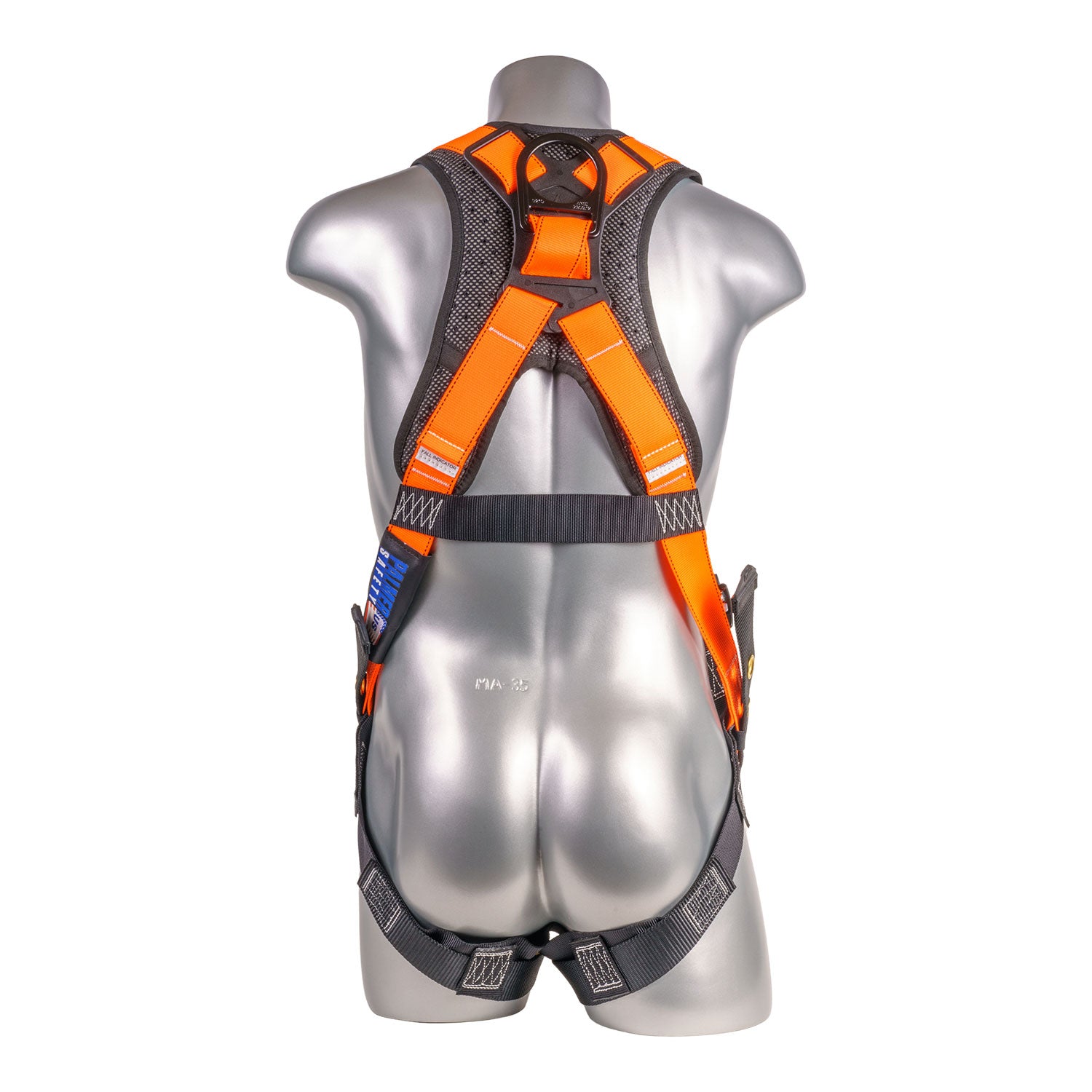 Harness-5pt.,-Padded-Back,-SRL-Back-Plate,-QCB-Chest,-Tongue-and-Buckle-Leg-Straps,--Orange