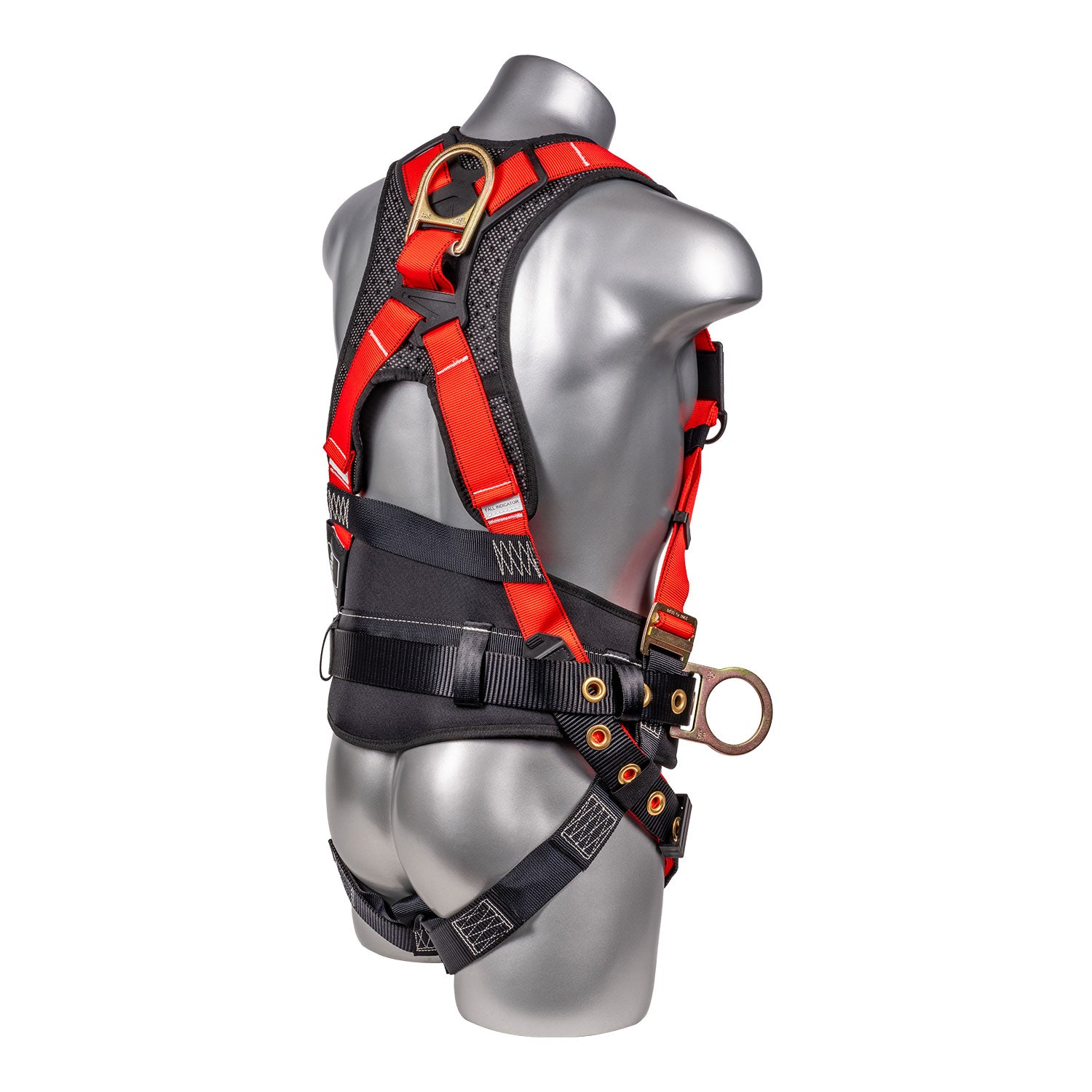 Hammerhead™-Series-Harness-5pt.,-Padded--Back,-QCB-Chest,-Tongue-&-Buckle-Leg--Straps,-SRL-Back-Plate,-Positioning-Belt-with--Side-D-Rings
