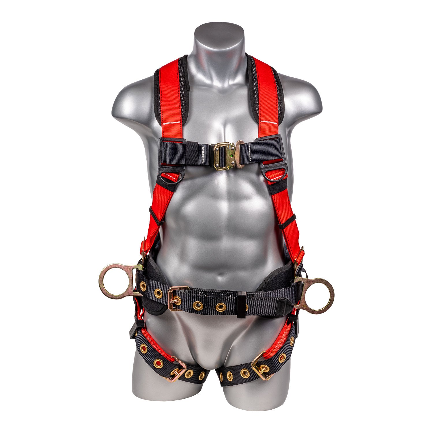 Hammerhead™ Series Harness 5pt., Padded  Back, QCB Chest, Tongue & Buckle Leg  Straps, SRL Back Plate, Positioning Belt with 