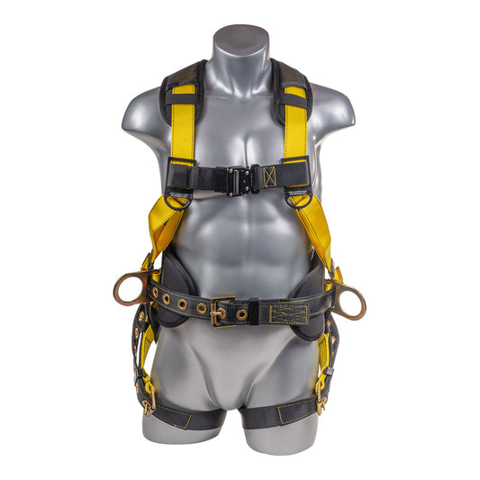 Hammerhead Series Harness 5pt., Positioning Belt, Side D-Rings, SRL Back Plate