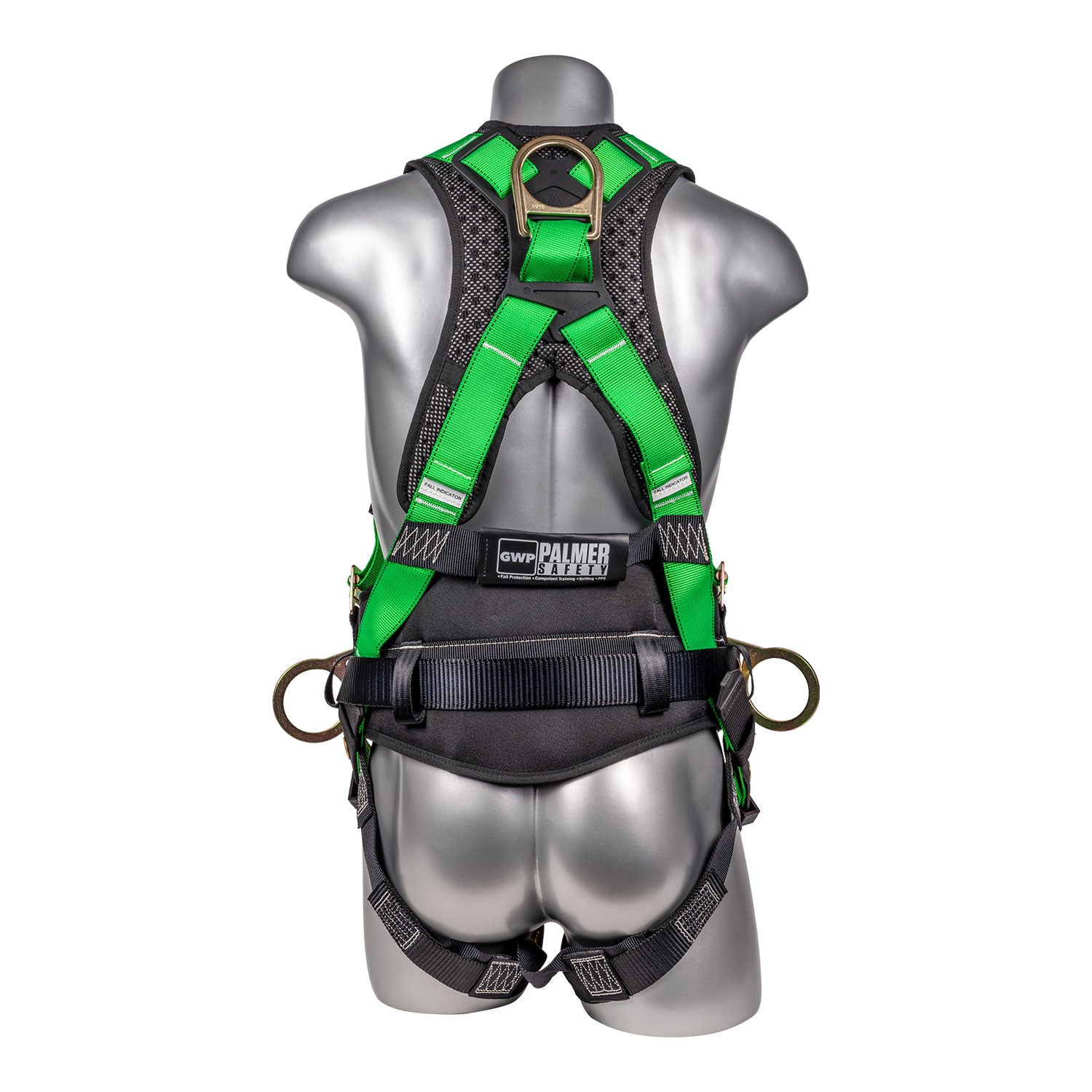 Hammerhead™-Series-Harness-5pt.,-Padded-Back,-QCB-Chest,-Tongue-&-Buckle-Leg-Straps,-SRL-Back-Plate,-Positioning-Belt-with-Side-D-Rings