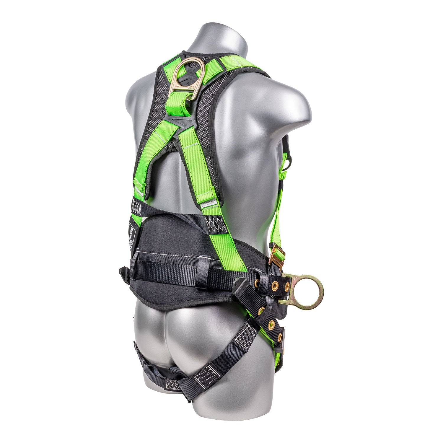 Hammerhead™-Series-Harness-5pt.,-Padded--Back,-QCB-Chest,-Tongue-&-Buckle-Leg--Straps,-SRL-Back-Plate,-Positioning-Belt-with--Side-D-Rings
