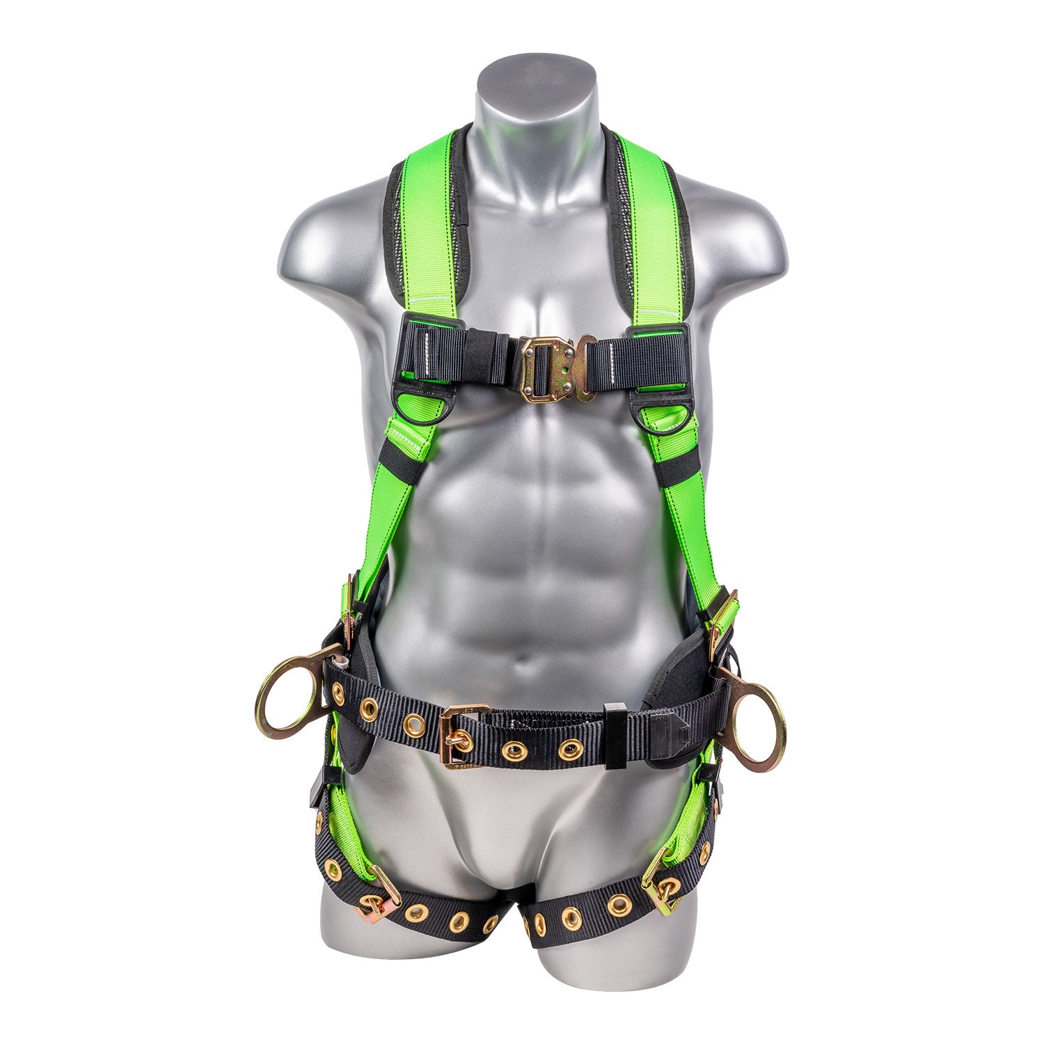 Hammerhead™ Series Harness 5pt., Padded  Back, QCB Chest, Tongue & Buckle Leg  Straps, SRL Back Plate, Positioning Belt with 