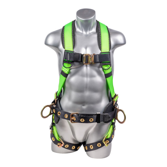 Hammerhead™ Series Harness 5pt., Padded  Back, QCB Chest, Tongue & Buckle Leg  Straps, SRL Back Plate, Positioning Belt with 