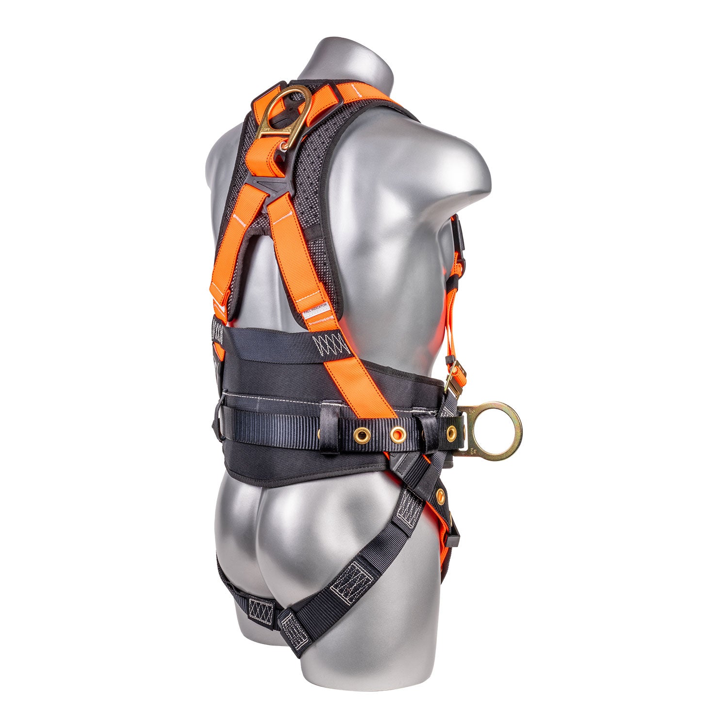 Hammerhead™-Series-Harness-5pt.,-Padded--Back,-QCB-Chest,-Tongue-&-Buckle-Leg--Straps,-SRL-Back-Plate,-Positioning-Belt-with--Side-D-Rings