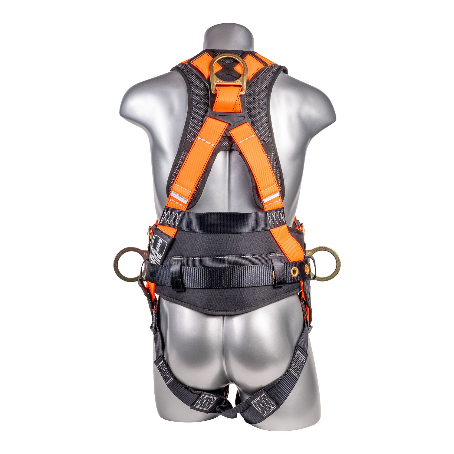 Hammerhead™-Series-Harness-5pt.,-Padded--Back,-QCB-Chest,-Tongue-&-Buckle-Leg--Straps,-SRL-Back-Plate,-Positioning-Belt-with--Side-D-Rings