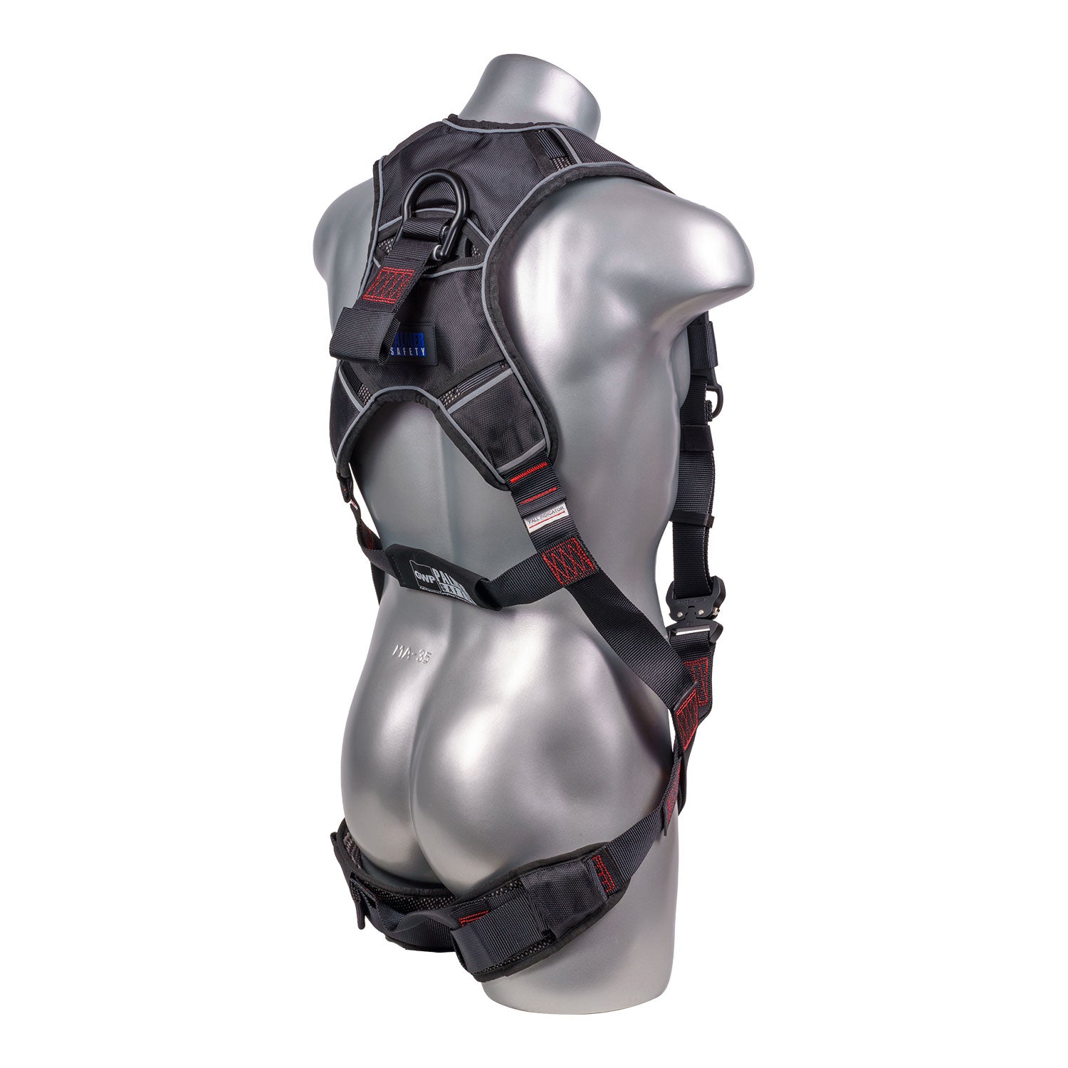 Akula™-Series-Harness-5pt.,-Padded-Back/Legs,-QCB,-Back--D-Ring-and-SRL-Back-Plate,-Black