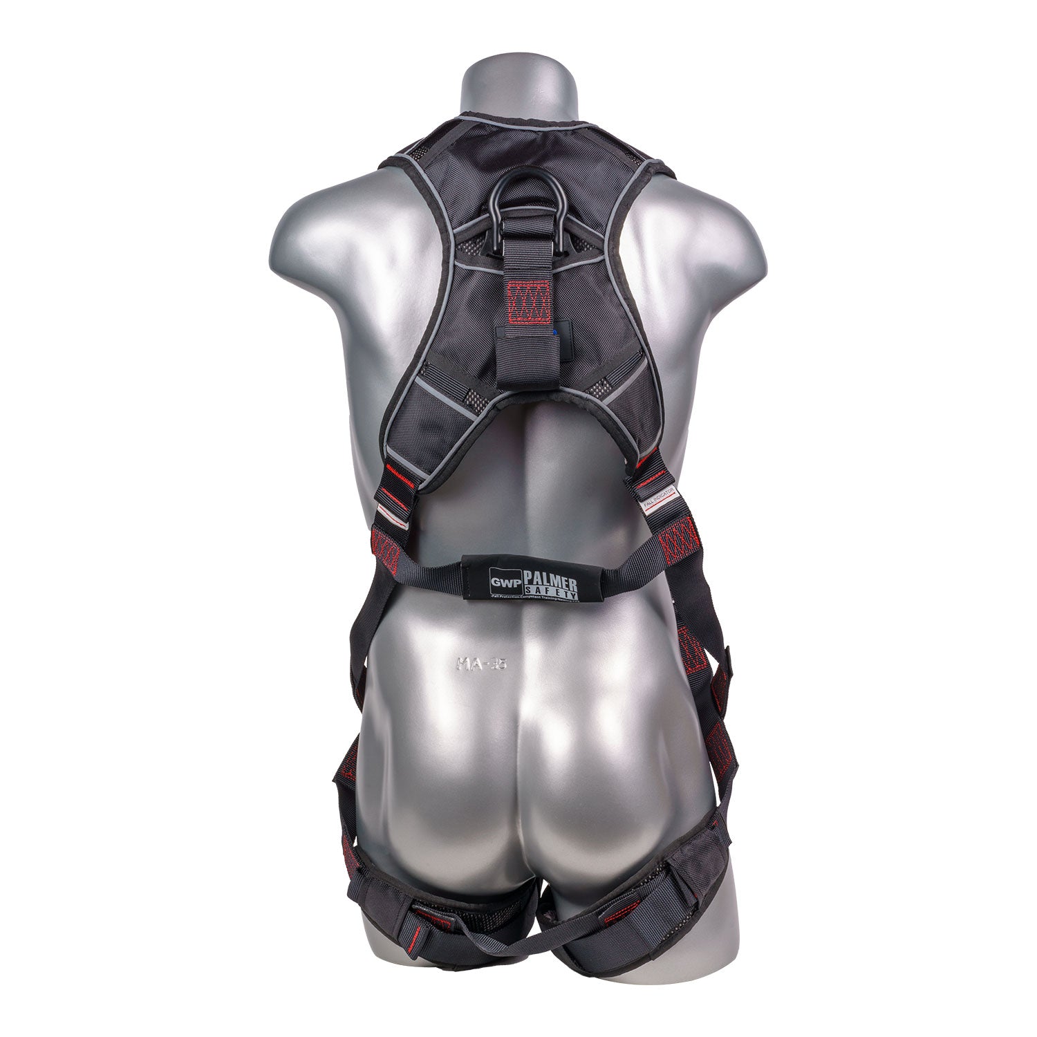 Akula™-Series-Harness-5pt.,-Padded-Back/Legs,-QCB,-Back--D-Ring-and-SRL-Back-Plate,-Black