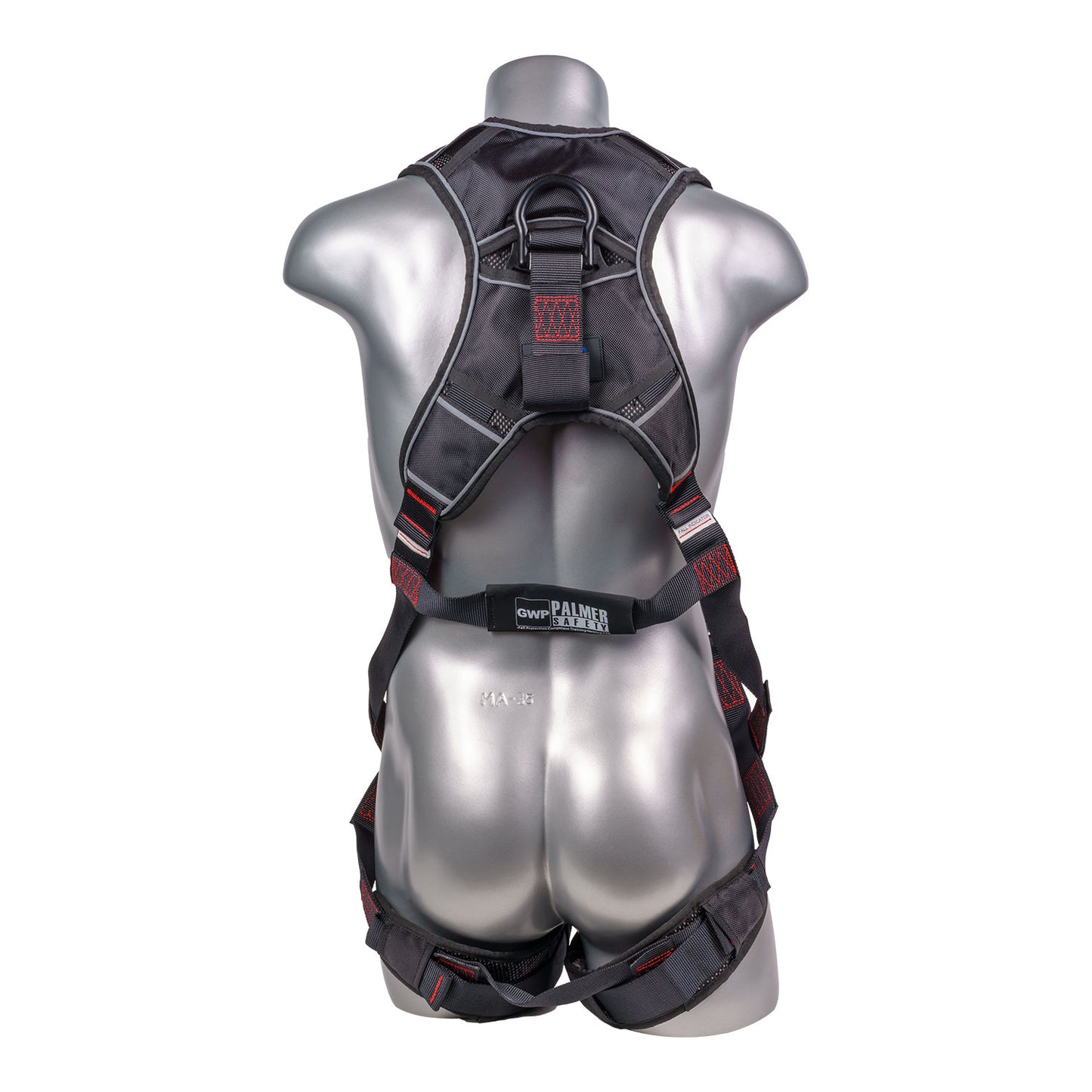Akula™ Series Harness 5pt., Padded Back/Legs, QCB, Back  D-Ring and SRL Back Plate, Black