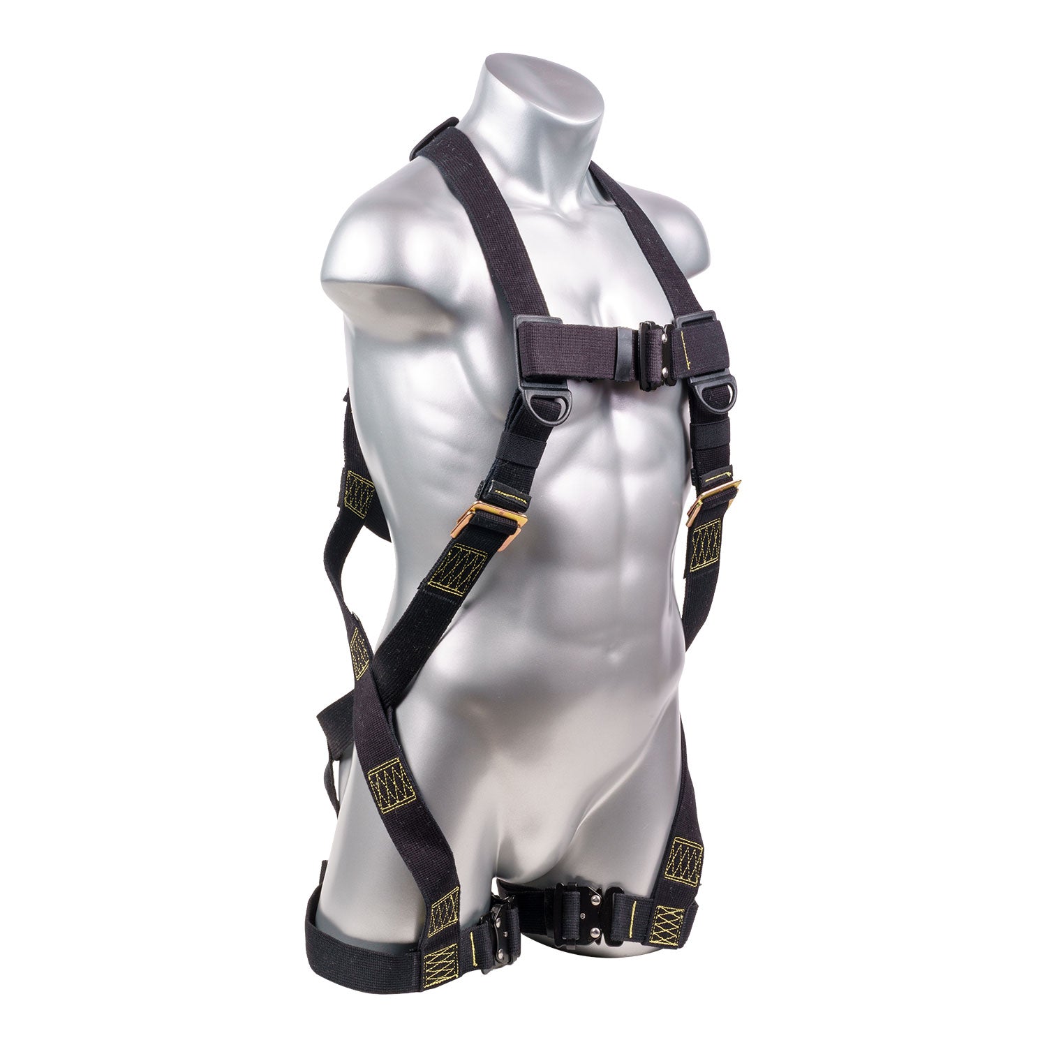 Stingray™-Series-FR-Harness-5pt.,-QCB-Chest-and--H-Style-Legs,-SRL-Back-Plate,-Black