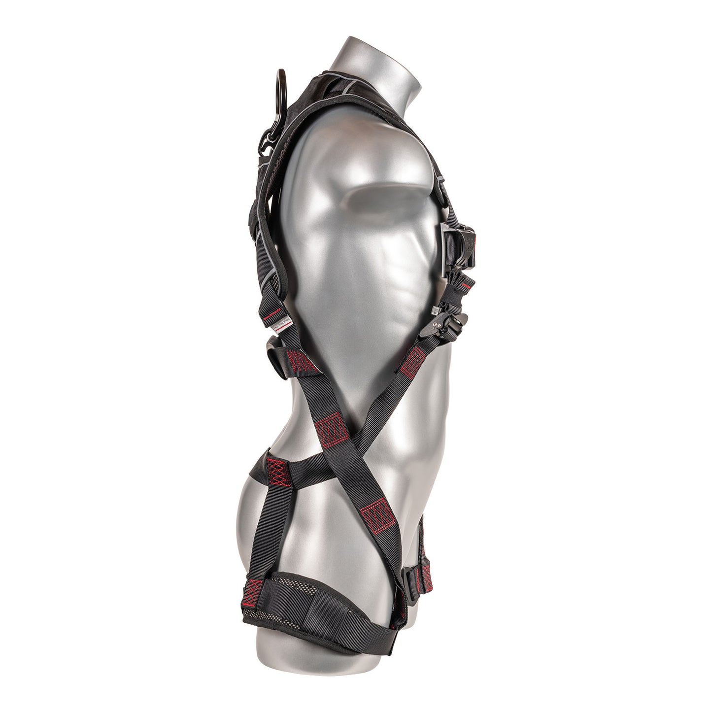 Akula™ Series Harness 5pt., Padded Back/H-Style Legs, QCB, SRL Back Plate, Black