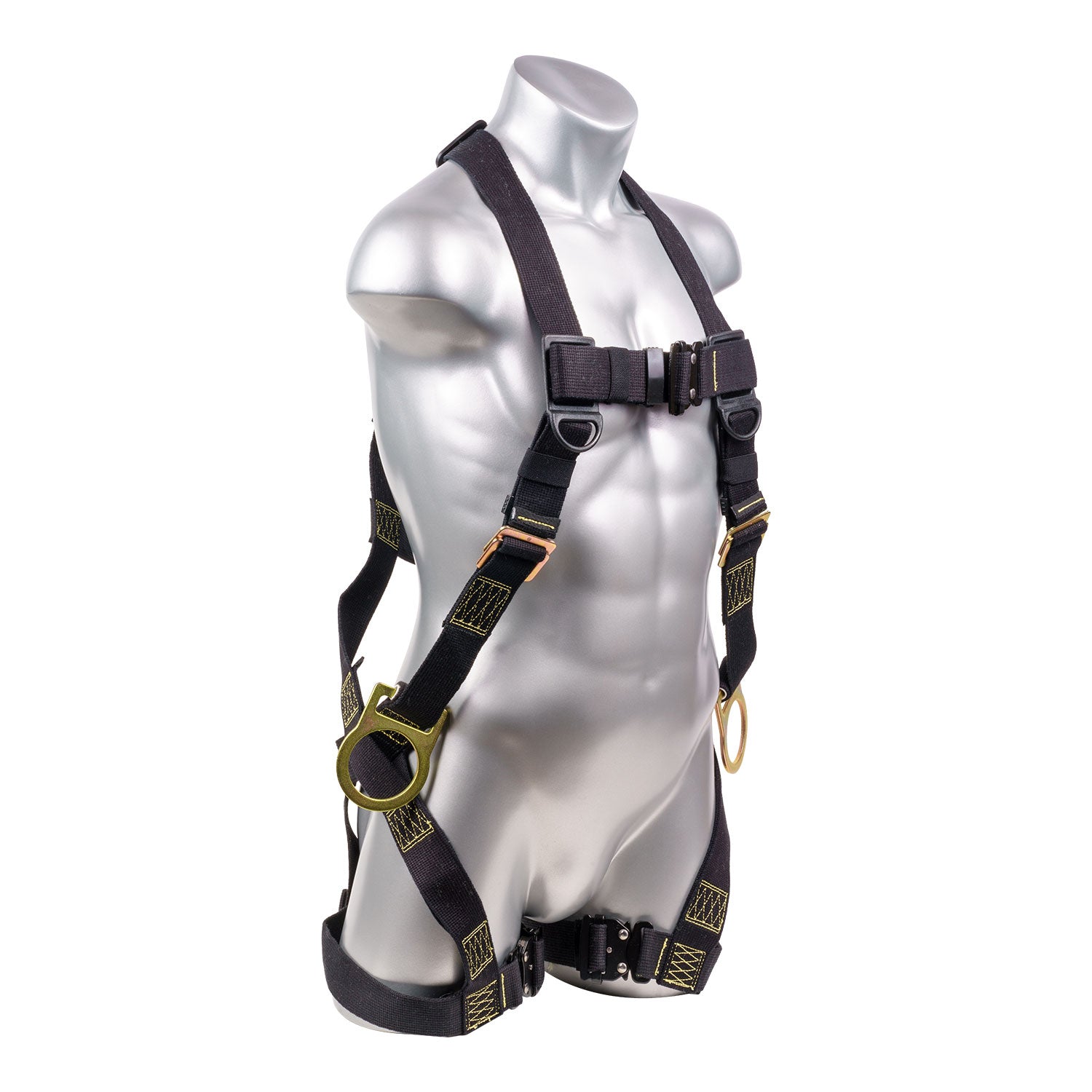 Stingray™-Series-FR-Harness-5pt.,-QCB-Chest-and--H-Style-Legs,-SRL-Back-Plate-and-Side-D-Rings,--Black
