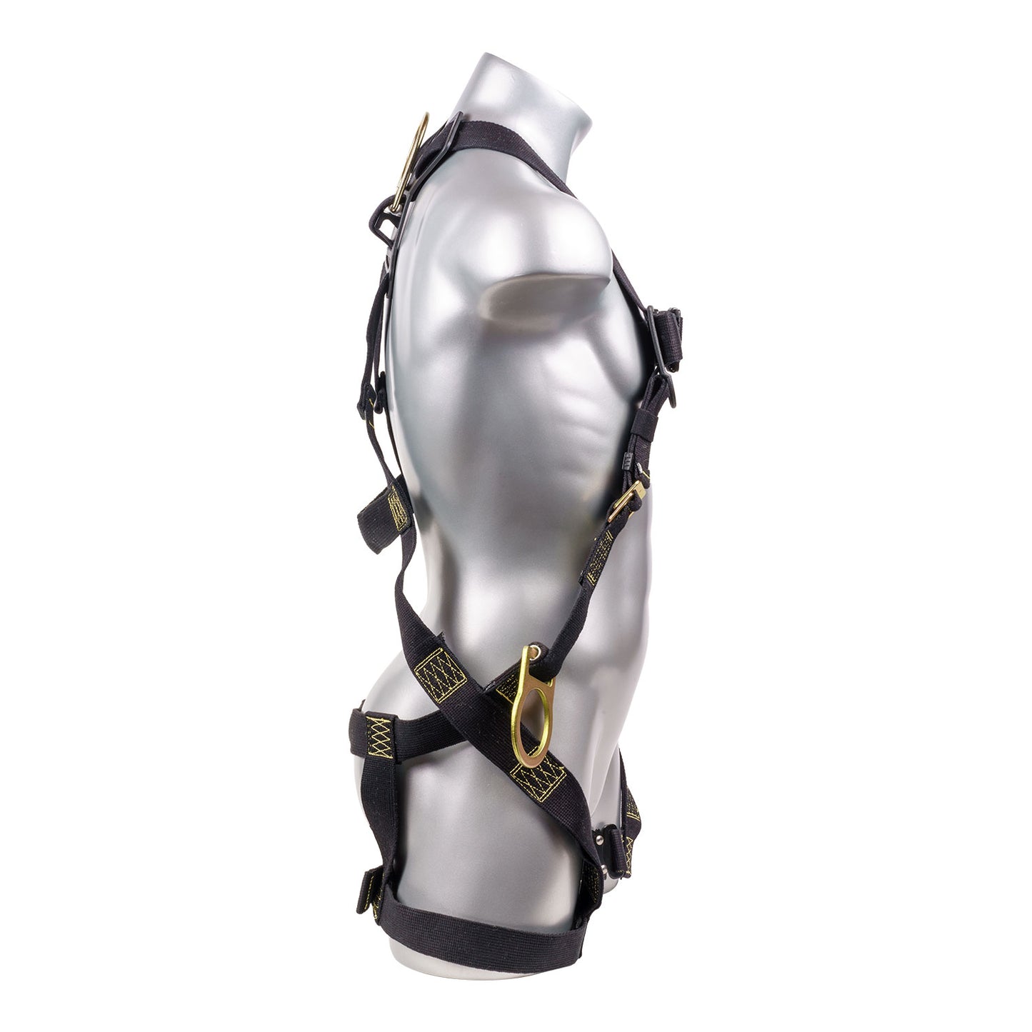 Stingray™ Series FR Harness 5pt., QCB Chest and  H-Style Legs, SRL Back Plate and Side D-Rings,  Black