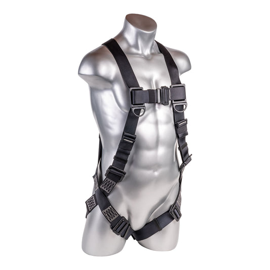 Stingray™ Series Harness 5pt., Dielectric Hardware, Back D-Ring, Black