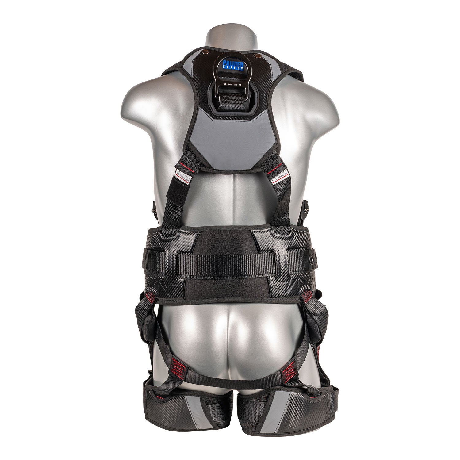 G-Series-5pt.-Harness,-QCB,-Padded-Back-and-Legs,-Back-D-Ring,-Front-D-Ring,-Side-D-Rings-with-Positioning-Belt,-Black-Color.