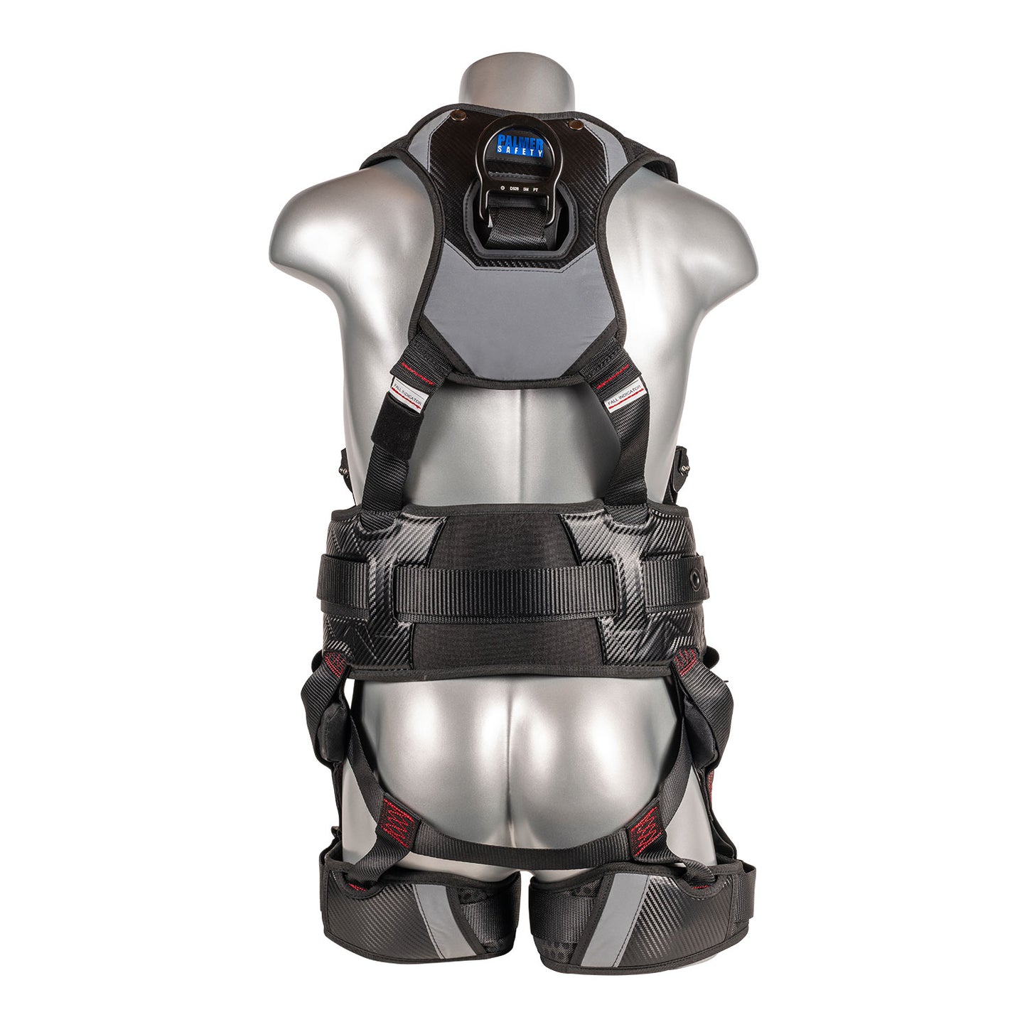 G-Series 5pt. Harness, QCB, Padded Back and Legs, Back D-Ring, Front D-Ring, Side D-Rings with Positioning Belt, Black Color.