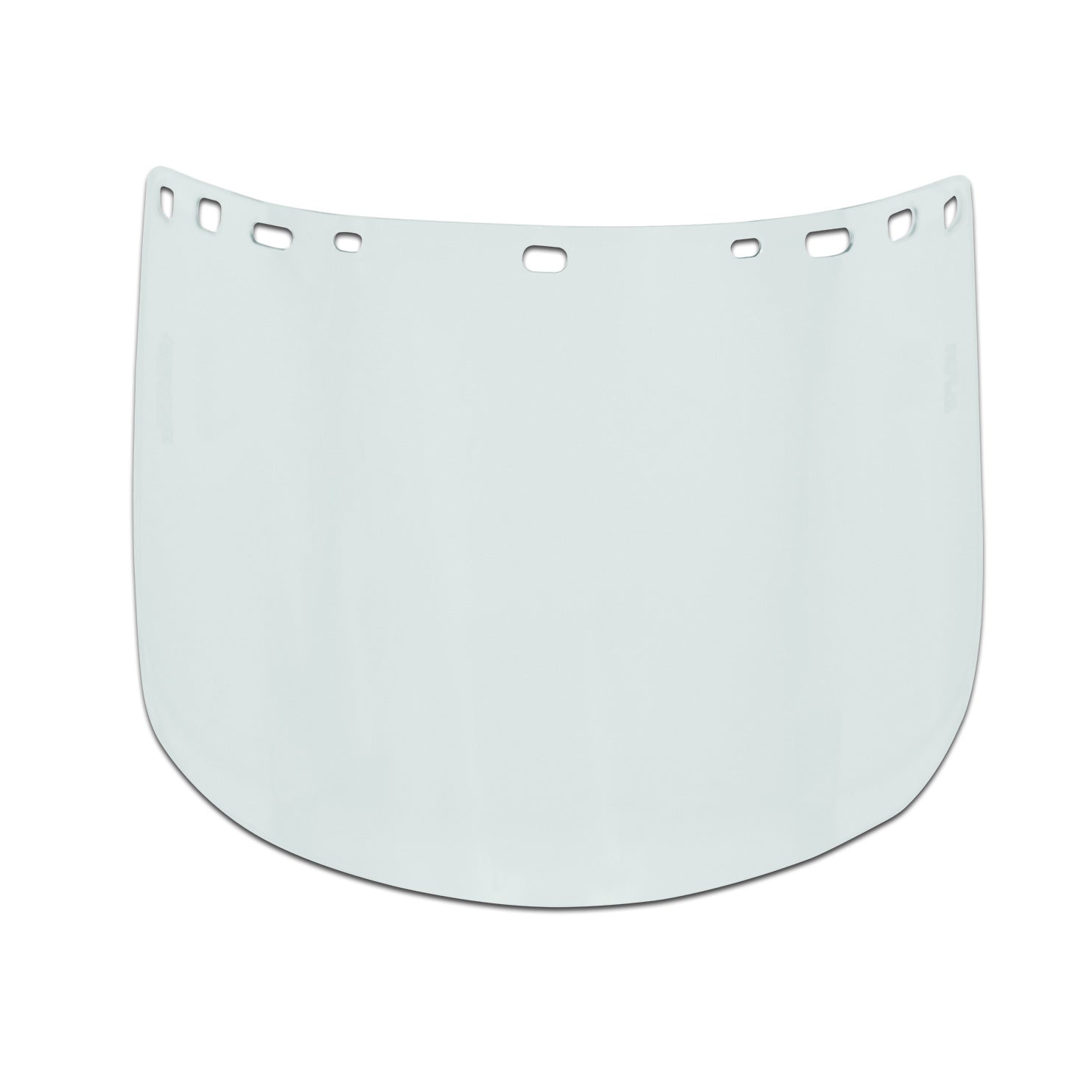 VISOR, TRITAN, CLEAR, HEAT-FORMED, 8" x 15" x .04"