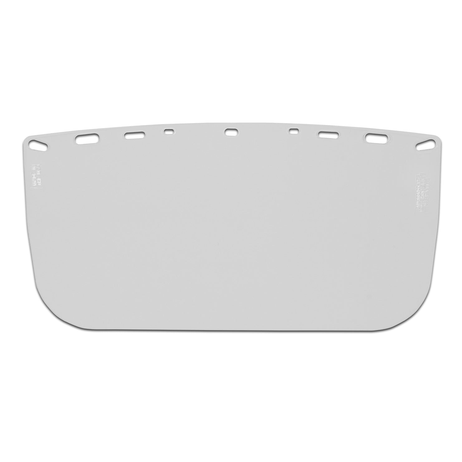VISOR,-ECONOMY-POLYESTER,-CLEAR,-FLAT,-8"-X-15"-X-.04"