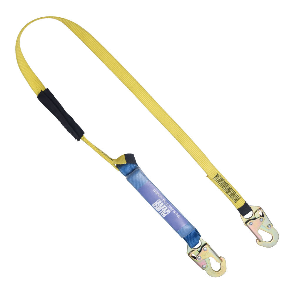 Lanyard-6-ft.-Shock-Absorber,-Small-Hooks,-Single-Leg.