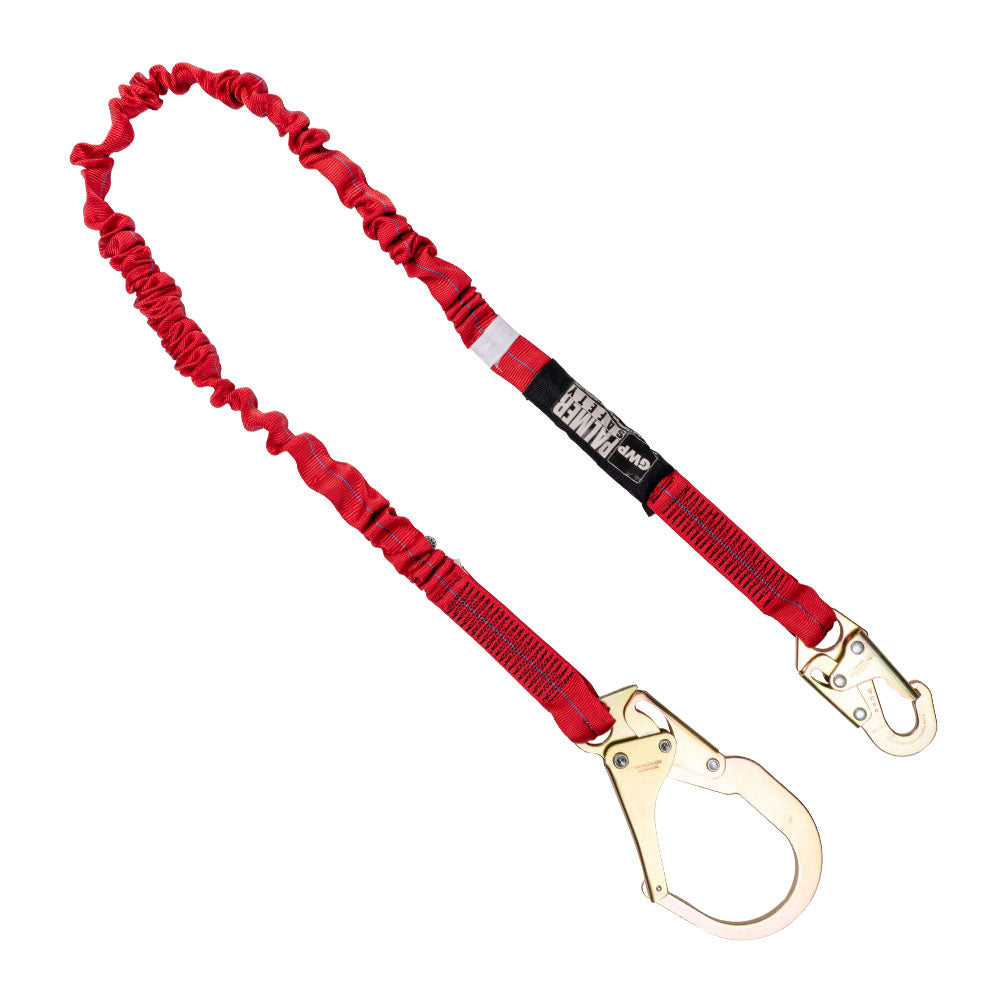 Lanyard-6-ft.-Internal-Shock,-Rebar-Hook,-Single-Leg.