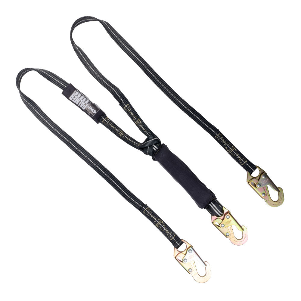 Lanyard 6 ft. Double Leg, FR, Shock Absorber, 3/4 in. Snap Hooks