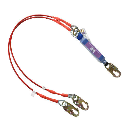 6 ft. Leading Edge Double Leg Cable Lanyard