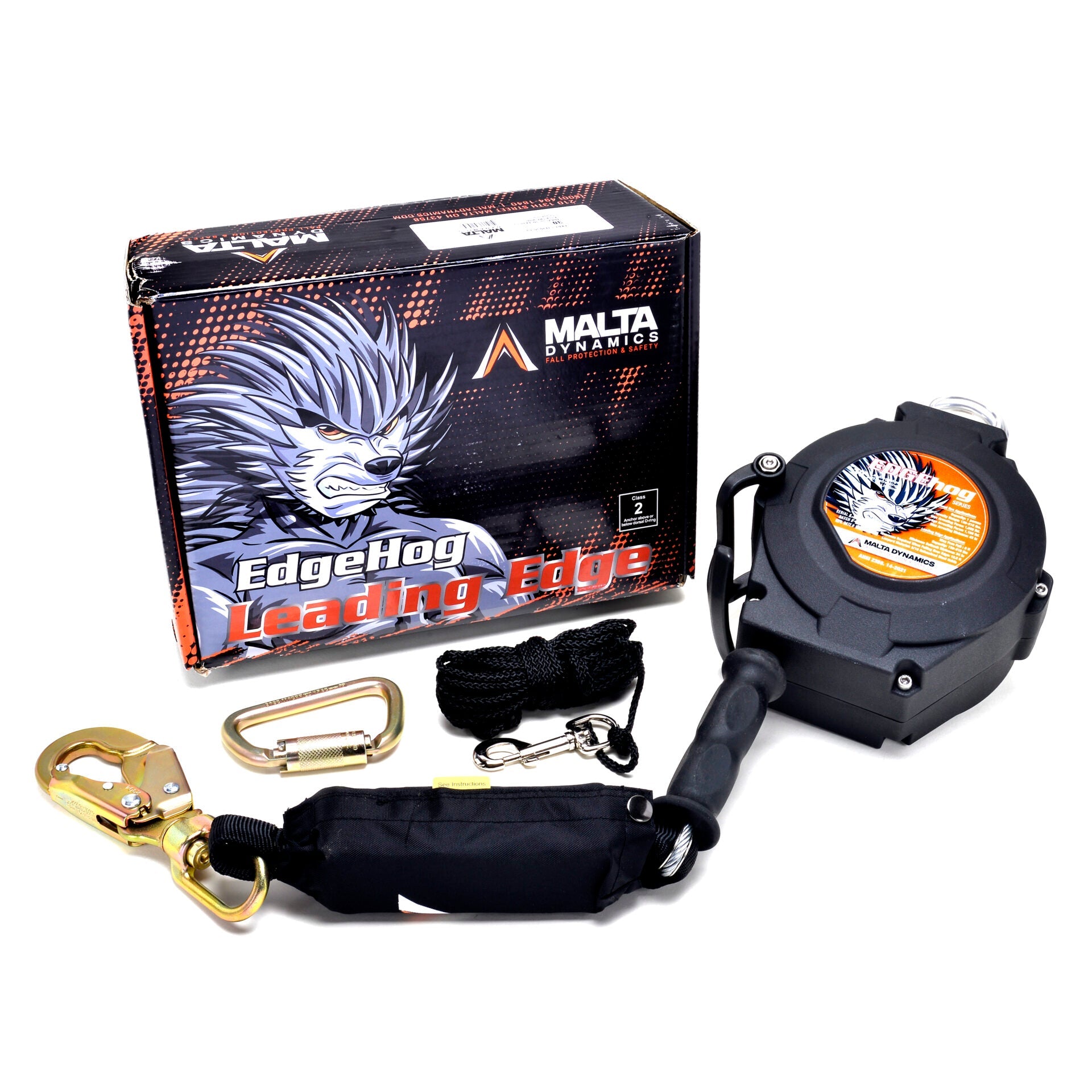 20’,-30’-&-50’-EDGEHOG-SRL-W/-SNAP-HOOK,-CLASS-2