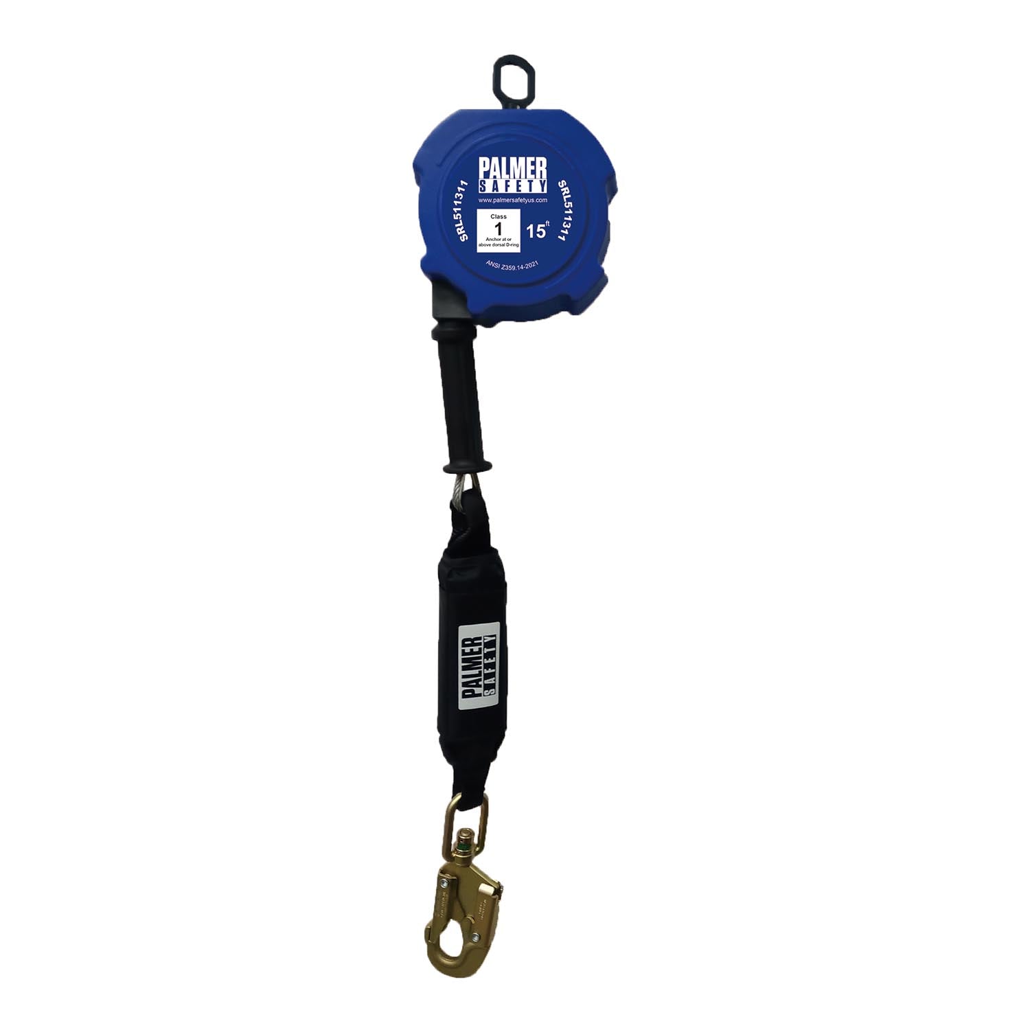 BEAST™-Series-15’-SRL-Galvanized-Cable-with-Small-Hook