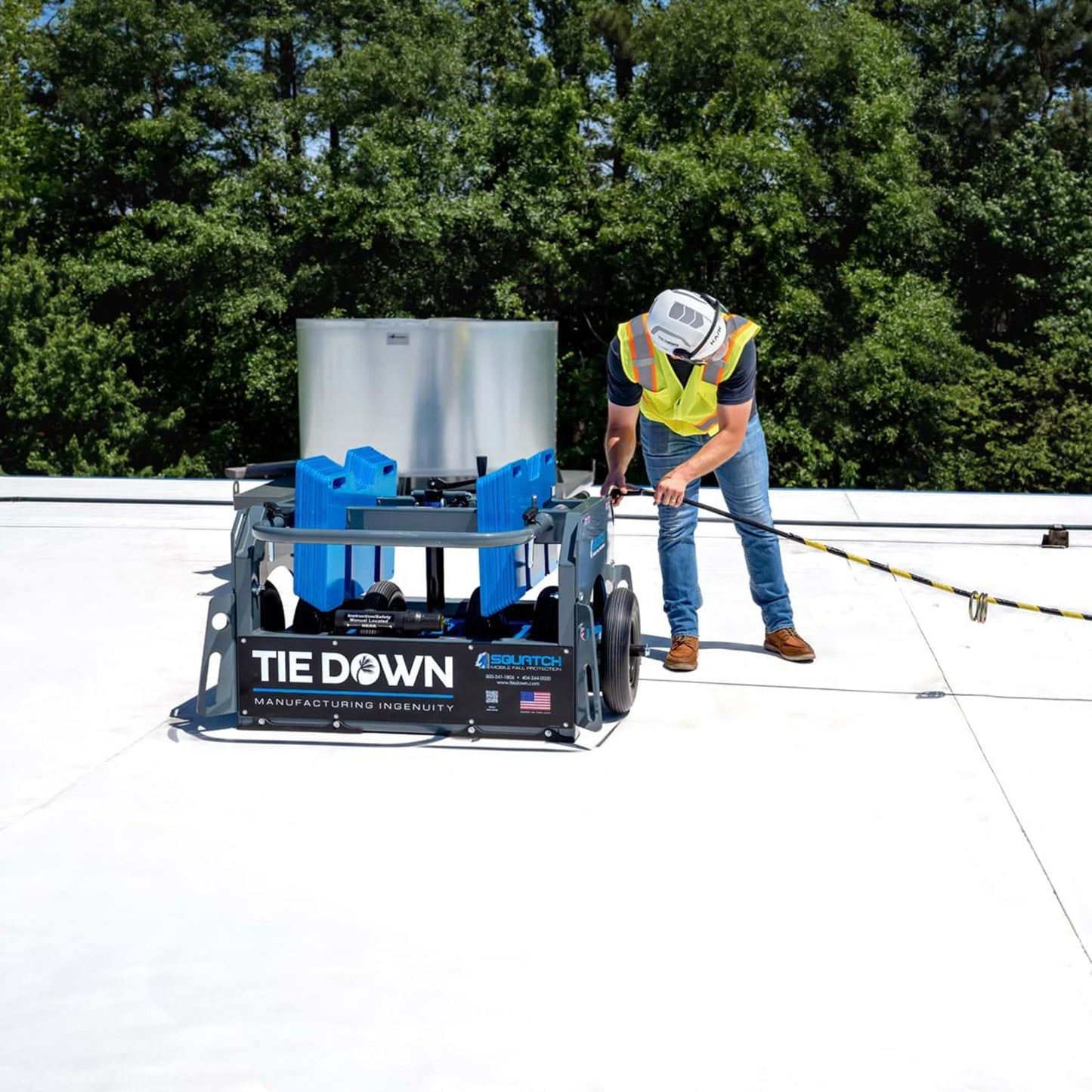 Tie Down 61010 Squatch Non-Penetrating Mobile Fall Protection System