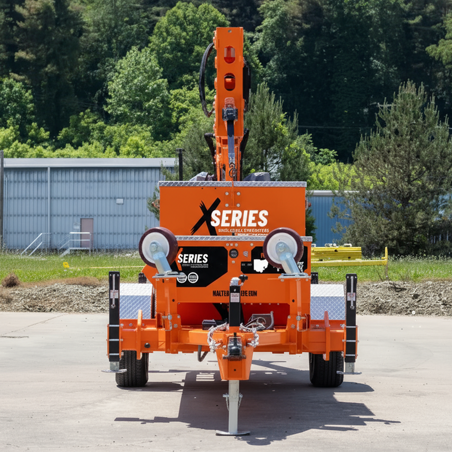 Malta Dynamics X360 road-towable mobile fall protection grabber 360 degree overhead anchor