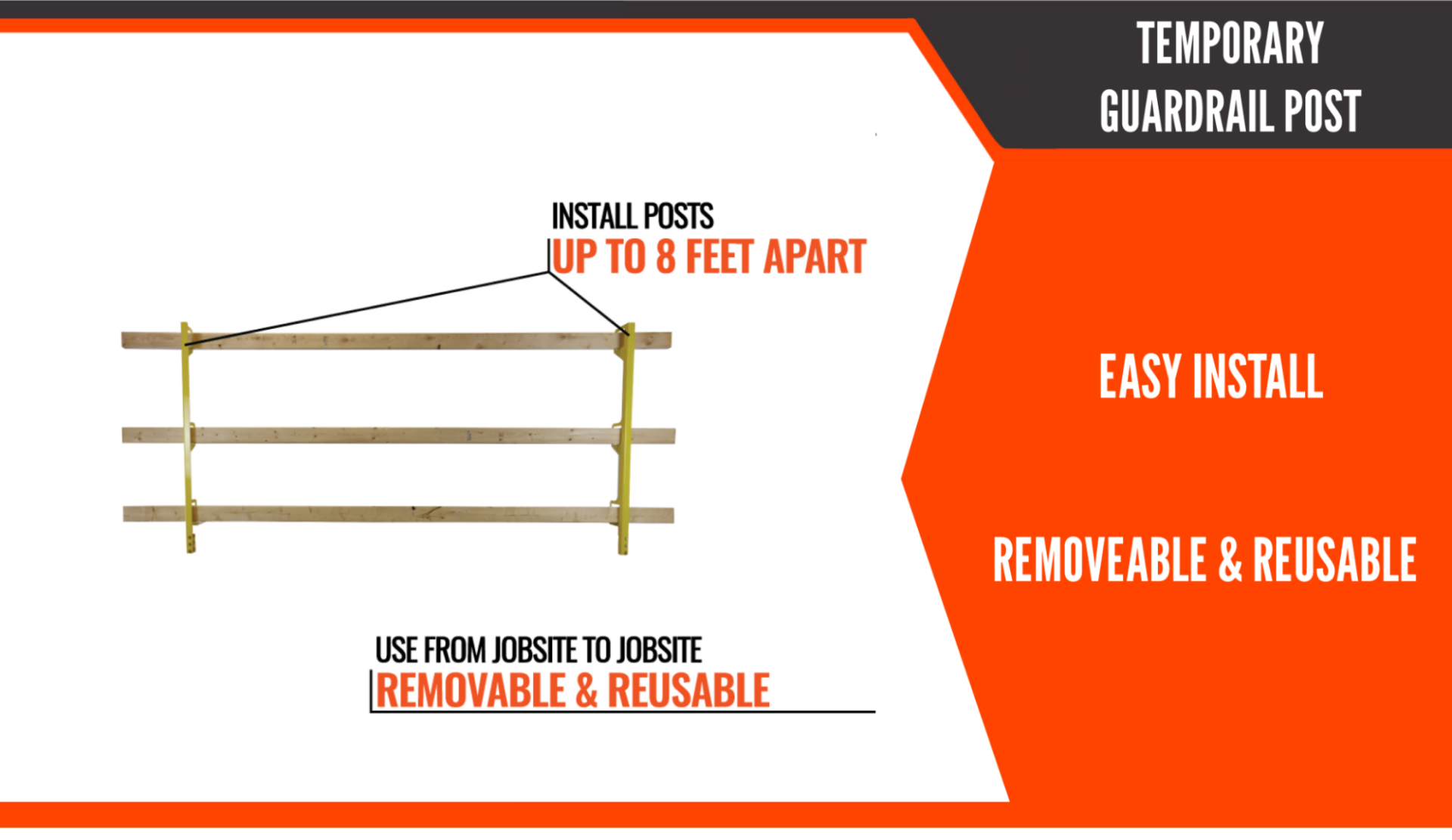 Temporary-Guardrail-Post