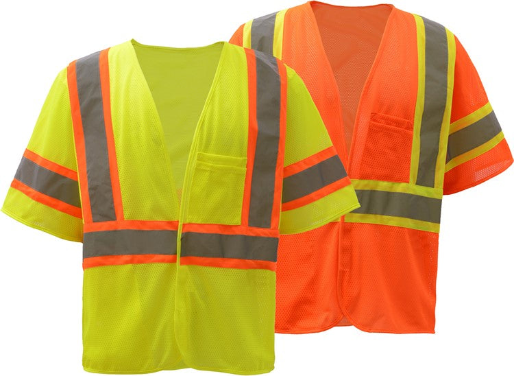 Standard-Class-3-Two-Tone-Mesh-Hook-&-Loop-Safety-Vest
