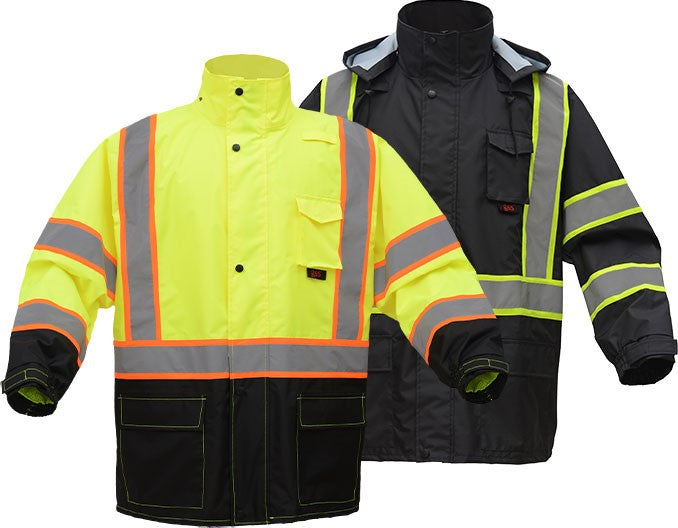 Class-3-Premium-Two-Tone-Hooded-Rain-Coat-Black-Bottom