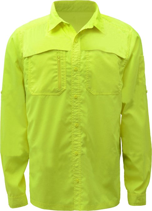 Non-ANSI New Designed Lightweight Rip Stop Bottom Down Shirt W/Spf 50+