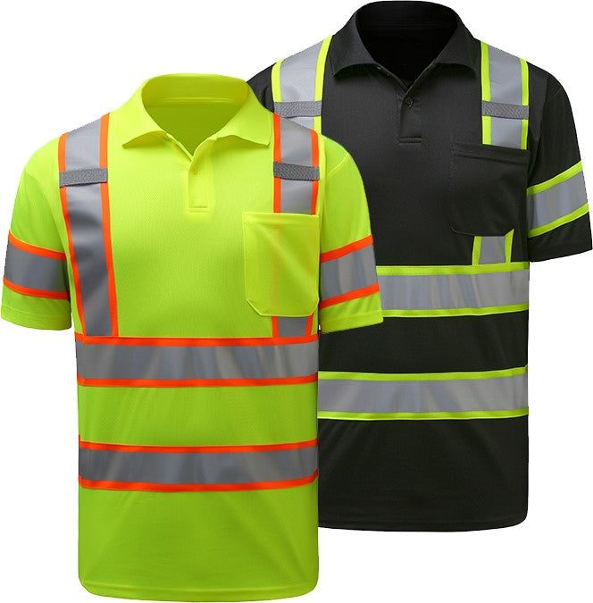 Two-Tone-Short-Sleeve-Polo-Shirt