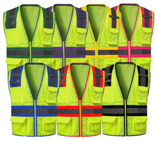 Class 2 Safety Vest W/ Colored Trim