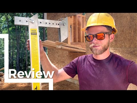 Independent review of the Wall Walker hanging scaffold by Perkins Builder Brothers, showing unboxing and setup